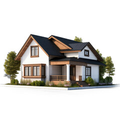 House illustration on isolate transparency background, PNG