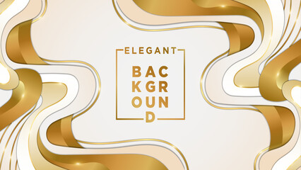Vector Luxury White and Gold Background