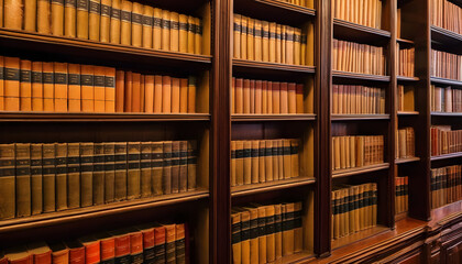 Old books in the library. library shelves with books. World Book Day banner. Illustration.