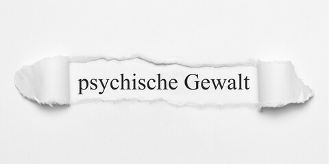 Obraz premium psychische Gewalt 