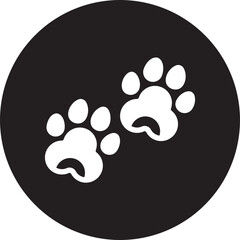 pawprint glyph icon