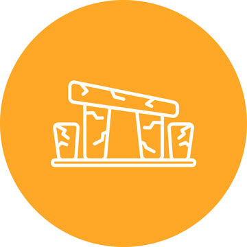 recommend clip art: Stonehenge Line Icon