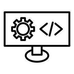 Web Development Icon Line icon