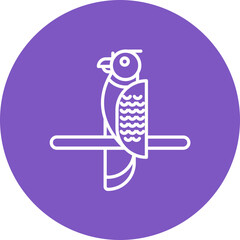 Macaw Parrot Line Icon