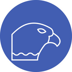 Hawk Line Icon