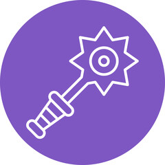 Mace Line Icon