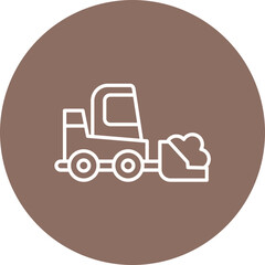 Loader Truck Line Icon