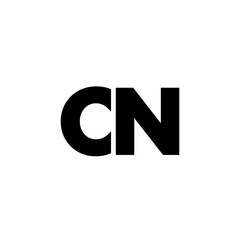 Letter C and N, CN logo design template. Minimal monogram initial based logotype.