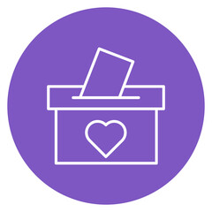 Donation Line Icon