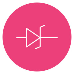 Diode Line Icon