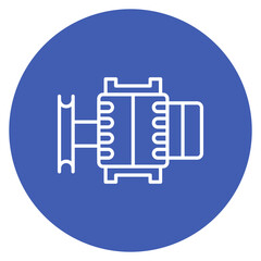 Alternator Line Icon