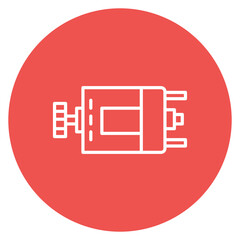 Dc Motor Line Icon