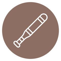 Baseball Bat Line Icon