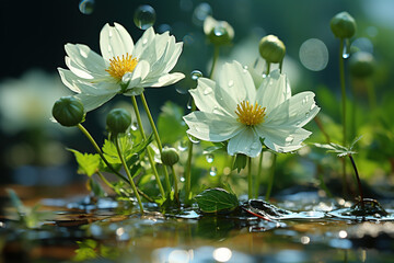 white water lily