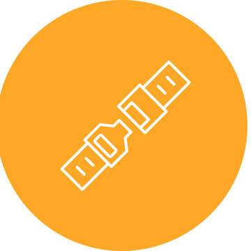 recommend clip art: Safety Belt Line Icon