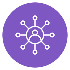 Network Capacity Line Icon