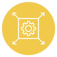Network Scalability Line Icon