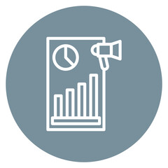 Brand Equity Line Icon