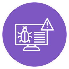 Threat Detection Line Icon