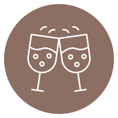 Whiskey glass Line Icon