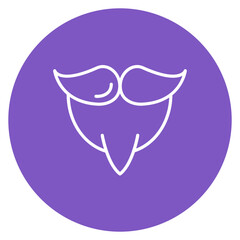 Beard Line Icon