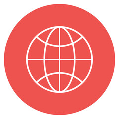 Globe Line Icon
