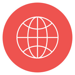 Globe Line Icon