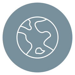 Earth Line Icon