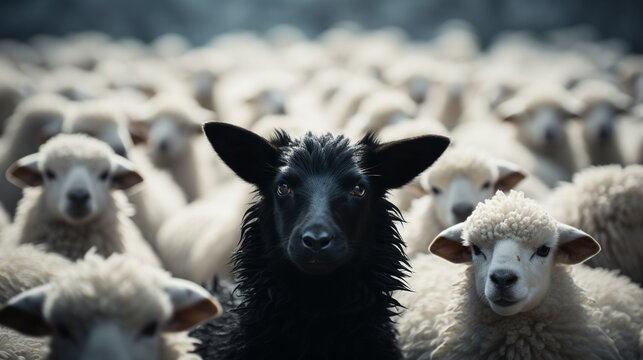 Pecora nera. Ai generated.