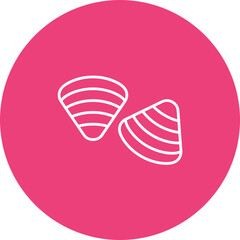Clam Line Icon