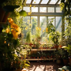 温室、夏