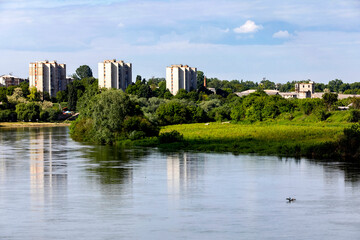 Fototapeta na wymiar Soroca city along the Dniestr river, Moldova