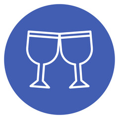 Wine Glass Line Icon