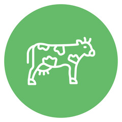 Cattle Line Icon