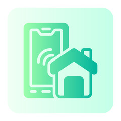 smart home gradient icon