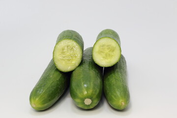 cucumber isolated on white background
