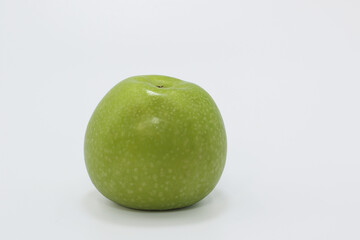 granny smith apple on white background