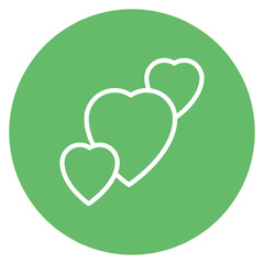 Fototapeta premium Love Line Icon