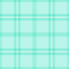 Sixties vector textile plaid, fit seamless background tartan. Picture check fabric pattern texture in light and teal colors.