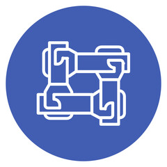 Unity Line Icon