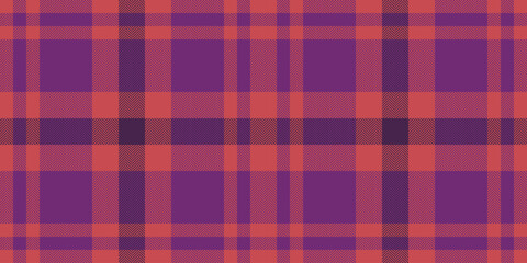 Elegance vector fabric background, halftone seamless tartan plaid. Vintage pattern texture textile check in purple and red colors.