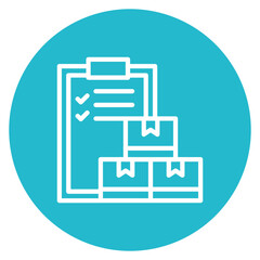 Warehouse Management Line Icon