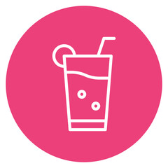 Juice Line Icon