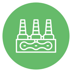 Geothermal Line Icon