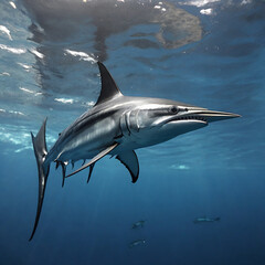 Marlin Pelagic Expedition into the Oceanic Realms of Elegance and Conservation Triumphs ai generated