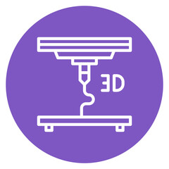 3D Art Line Icon