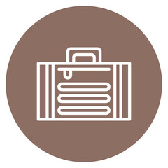 Luggage icon vector image. Can be used for Ski Resort.