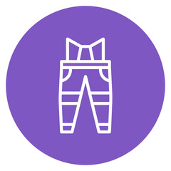 Ski Trousers icon vector image. Can be used for Ski Resort.