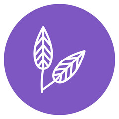 Leaf icon vector image. Can be used for Rainforest.