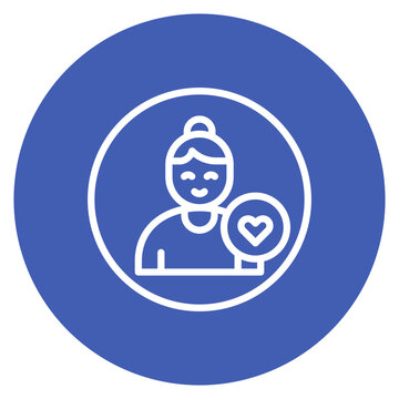 recommend clip art: Elder Care icon vector image. Can be used for Nursing.